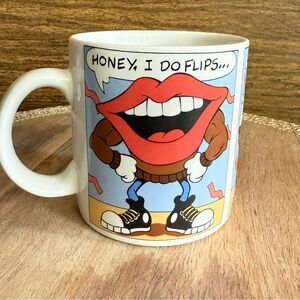 Vintage 1988 THREE CHEERS TANG GENERAL FOODS FLAP THE RAPPER LIPS Coffee Mug‎
